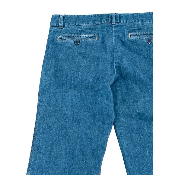 Theory Denim Flare Trouser Jeans Size 4 Designer Business Casual Going Out - Picture 7 of 12